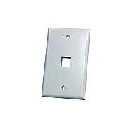 Leviton White 1-port Single Gang Faceplate (KSFPR188)