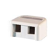Leviton Fog White Surface Mount Box 2 Keystones (KSSMB2)