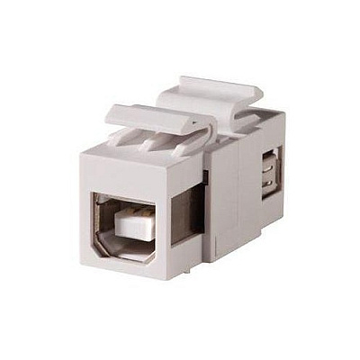 Leviton Fog White Usb A-b Feed-thru Keystone (KSUSBAB)