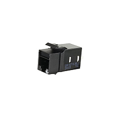Leviton Black Cat6 Keystone Jack Lacing Cap (KT2J600)
