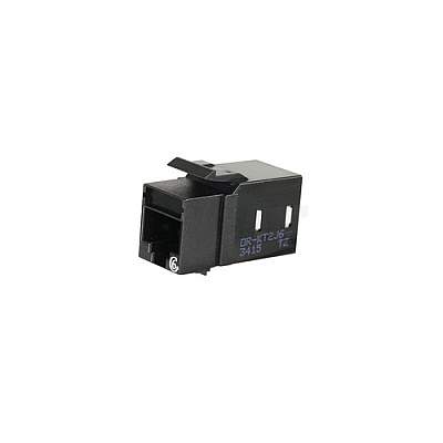 Leviton Black Cat6 Keystone Jack Lacing Cap (KT2J600)