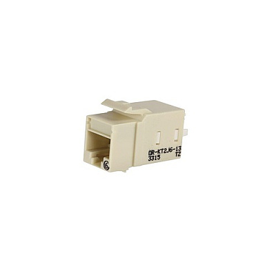Leviton Ivory Cat6 Keystone Jack Lacing Cap (KT2J613)