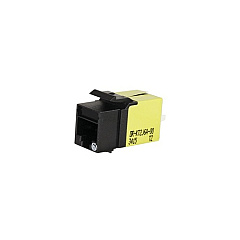 Leviton Black Cat6a Keystone Jack Lacing Cap (KT2J6A00)