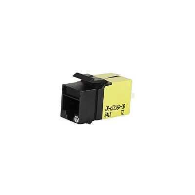 Leviton Black Cat6a Keystone Jack Lacing Cap (KT2J6A00)