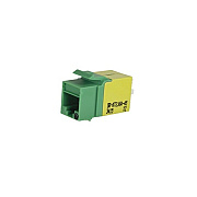 Leviton Kt2 Keystone Cat6a Jack Green (KT2J6A45)