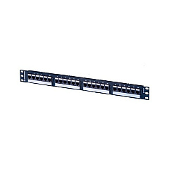 Leviton 24port,cat5e Techchoice,flat 1ru Panel. (SP5EU24)