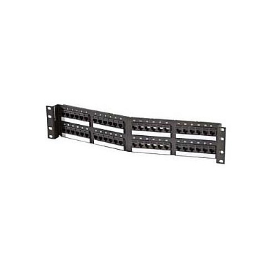Leviton Angled Cat5e Patch Panel 48 Port (SPA5EU48)