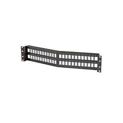 Leviton Flush Mount Angled 48 Port Patch Panel (SPAKFU48)