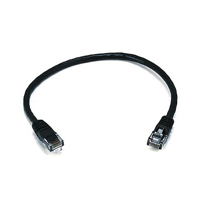 Monoprice Cat5e 24awg Utp Patch Cable_ 1ft Black (2125)