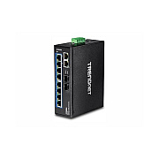 Trendnet 10-port Hardened Industrial Gigabit Din-rail Switch (TIG102)