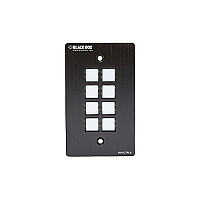 Black Box Wallplate Control Panel - Rs-232, 8-button (AVSCTRL8)