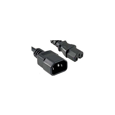 Enet Solutions 6ft Cabinet Power Cord C14-c15 Black (CABC15CBN6FENC)