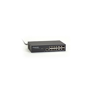 Black Box Gigabit Ethernet(1000-mbps)managed Switch-(8)10/100/1000-mbps Copper Rj45,(2)100/1000-mbps Dual-media Rj45/sfp,gsa,taa (LGB1110A)