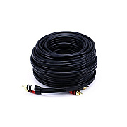 Monoprice Rca Plug/2 Rca Plug M/m Cable-blk 50ft (2868)