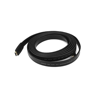 Monoprice Flat High Speed Hdmi Cable_ 10ft Black (4159)