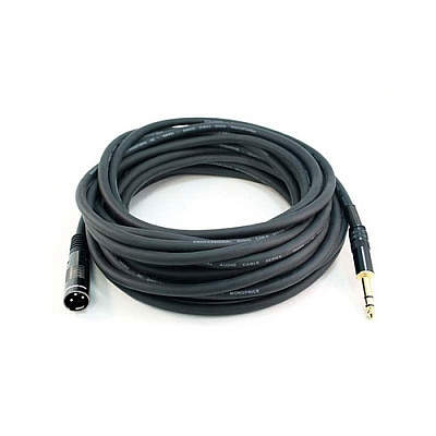 Monoprice Xlr M To 1/4inch Trs M Cable 35ft (4765)