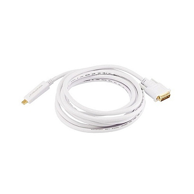Monoprice Mini Displayport To Dvi Cable-white 10ft (6000)