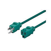 Monoprice Green Outdoor Ext. Cord, 12ft 16/3 Sjtw (13833)