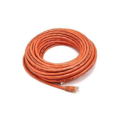 Monoprice Cat6 Crossover Bare Copper 50ft- Orange (2388)