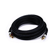 Monoprice Rca Plug/2 Rca Plug M/m 25ft Cable-black (2866)