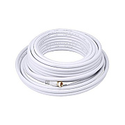 Monoprice Cl2 Coaxial Cable With F Type 50ft White (4061)