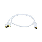 Monoprice Displayport To Dvi Cable - White 3ft (6014)