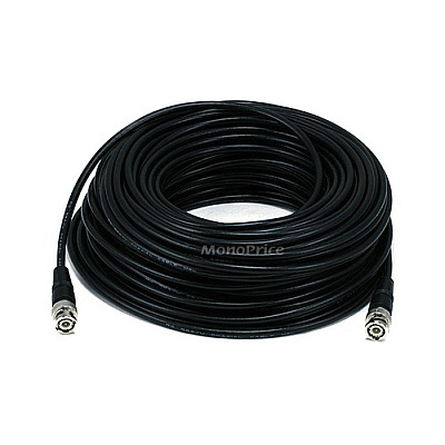 Monoprice Rg/58 Au 48% Braid - Black 100ft (6918)