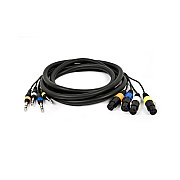 Monoprice Channel-4trs M To Xlr F Snake Cable 10ft (8761)