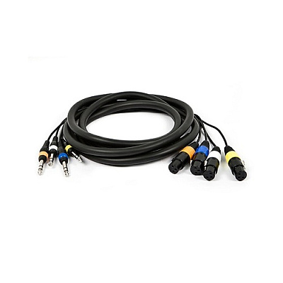Monoprice Channel-4trs M To Xlr F Snake Cable 10ft (8761)