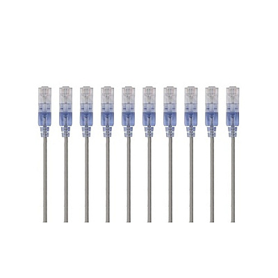 Monoprice Slim Cat6a Cable - 10pk_ 10ft Bule (15167)