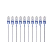 Monoprice Slim Cat6a Patch Cable_10pk_ 14ft White (15172)