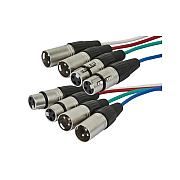 Monoprice Xlr(m) To Xlr (f)snake Cable_6 M, 4-chan (601394)