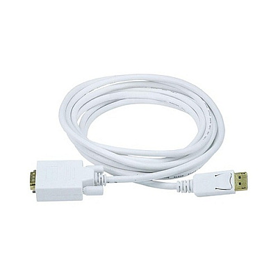 Monoprice Displayport To Vga Cable - White 10ft (6020)
