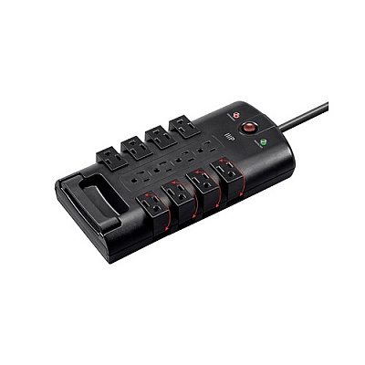 Monoprice Rotating Power Block 10ft - 12 Outlet (15874)