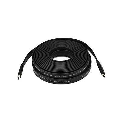 Monoprice Flat Standard Hdmi Cable_ 35ft Black (4164)