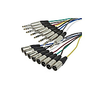 Monoprice Trs M To Xlr M 8 Chan Snake Cable 20ft (601298)