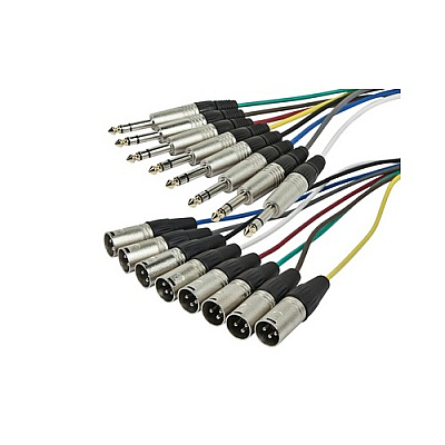 Monoprice Trs M To Xlr M 8 Chan Snake Cable 20ft (601298)