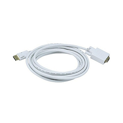 Monoprice Displayport To Vga Cable - White 15ft (6021)