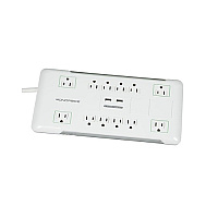 Monoprice Power Surge Protector W/ 2 Usb,12 Outlet (9202)