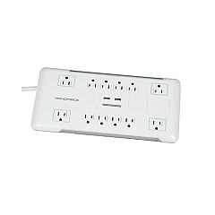 Monoprice Power Surge Protector W/ 2 Usb,12 Outlet (9202)
