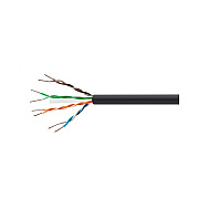 Monoprice Cat6 Utp Solid Direct Burial Blk 1000ft (12732)