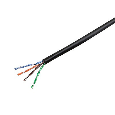 Monoprice Cat5e Utp Solid (cmp) 1000ft - Black (12806)