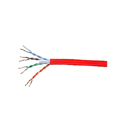 Monoprice Cat5e Utp Solid_ Plenum(cmp)1000ft Red (13739)