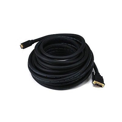 Monoprice Hdmi To Dvi Adapter Cable - Black 50ft (2810)