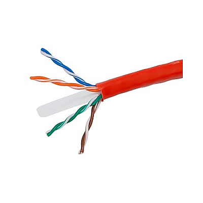 Monoprice Cat6 Utp Solid (cmr)1000ft - Red (8107)