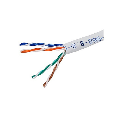 Monoprice Cat5e Utp Stranded (cm) 1000ft - White (892)