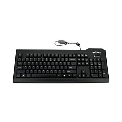 Seal Shield Medical Grade Keyboard Hebrew Black (SSKSV208IL)