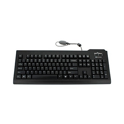 Seal Shield Medical Grade Keyboard Hebrew Black (SSKSV208IL)
