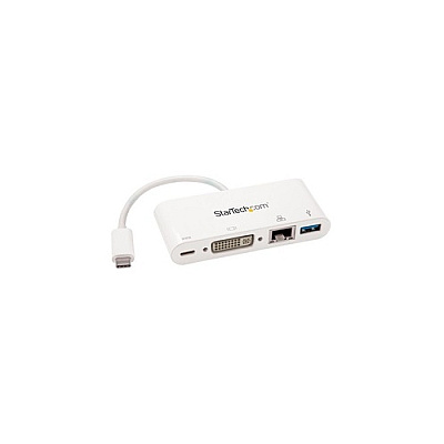 StarTech Usb C Multiport Adapter Dvi-d/pd/gbe/usb (DKT30CDVPD)