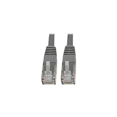 Tripp Lite Cat6 Cat5e Molded Patch Cable Gray 1ft (N200001GY)